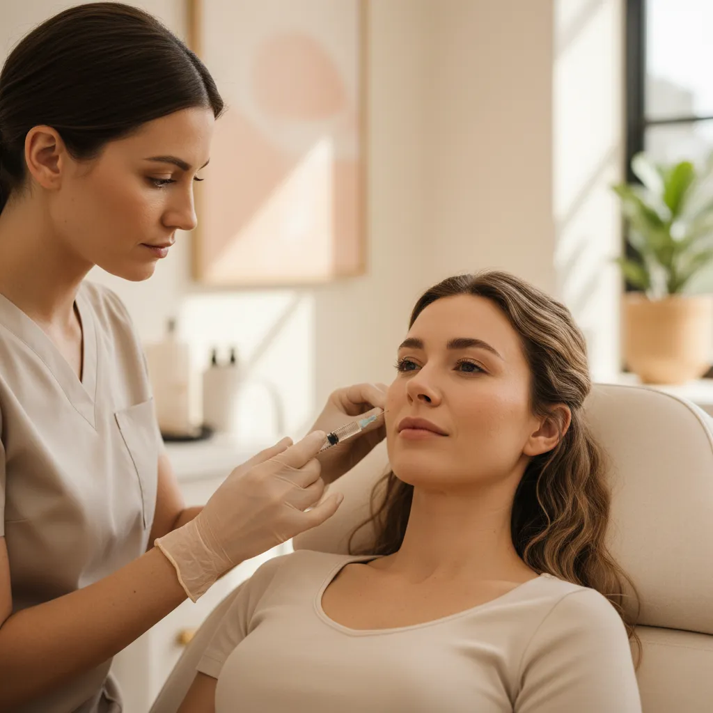 Dermal filler procedure with precision technique