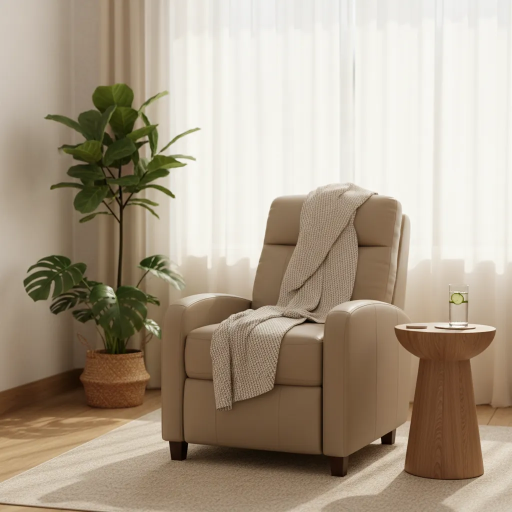 Comfortable infusion lounge with spa-like atmosphere