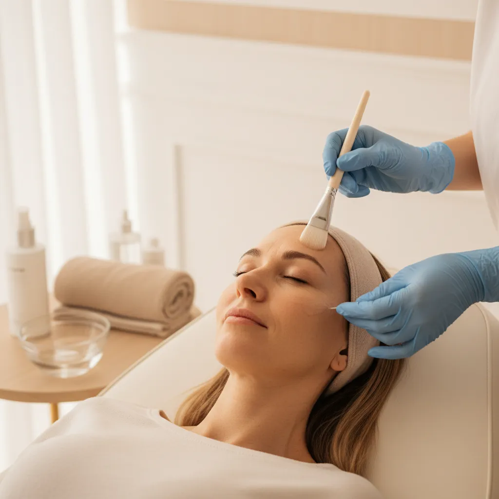 Medical-grade chemical peel application