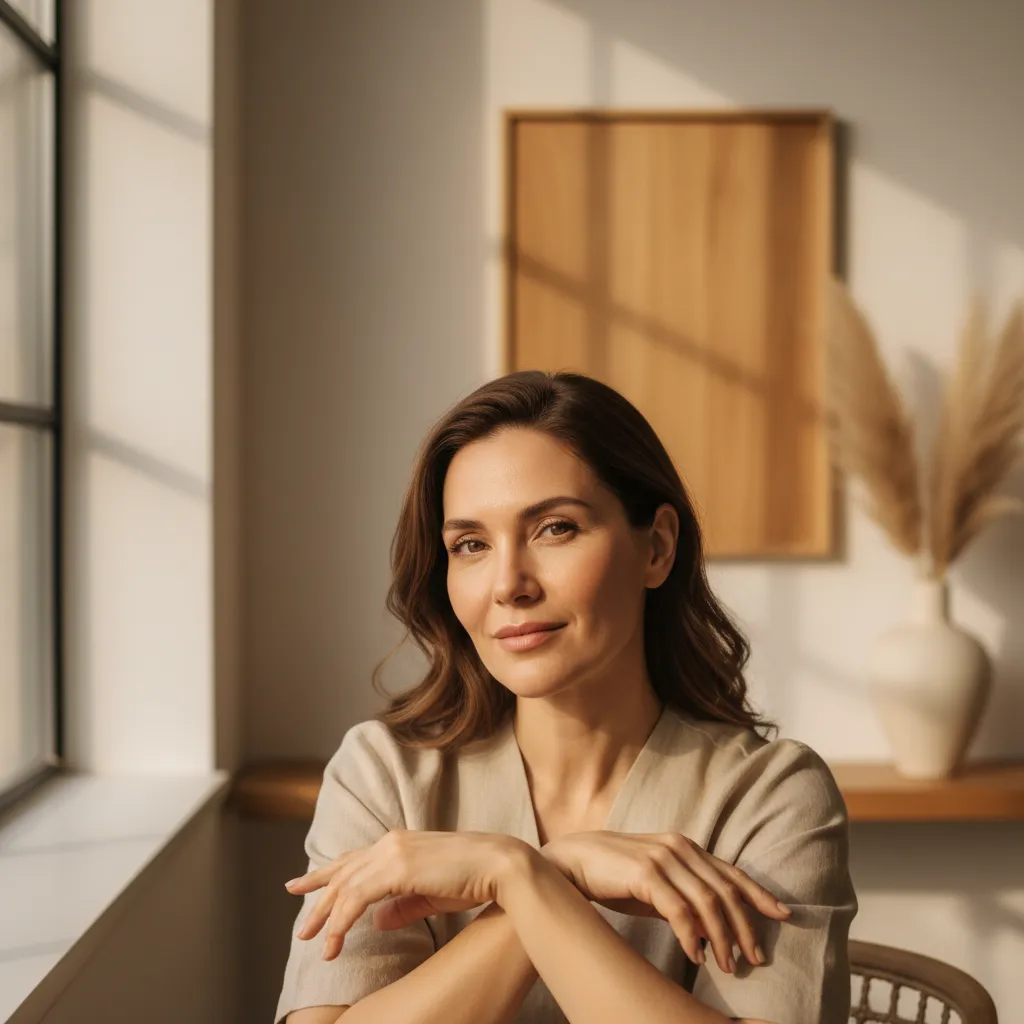 Woman with dramatically improved skin texture after CO2 laser resurfacing at Allen Medical Aesthetics