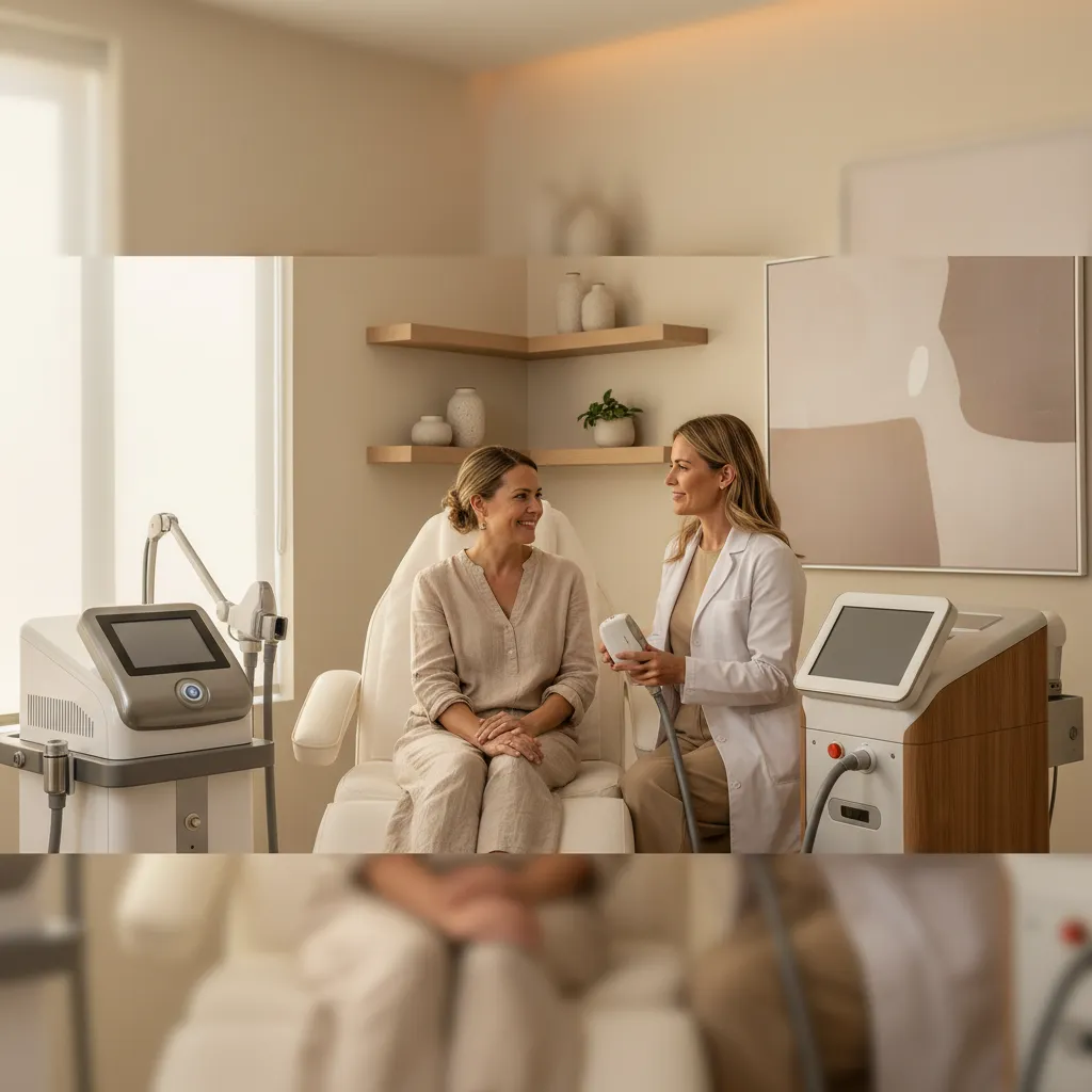 Erbium YAG and CO2 laser devices available at Allen Medical Aesthetics for skin resurfacing