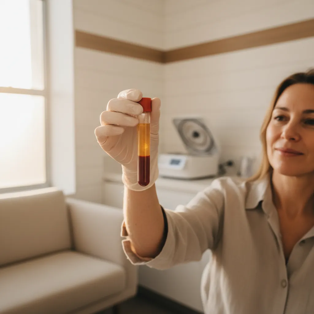 EZ Gel PRF preparation from patient blood draw