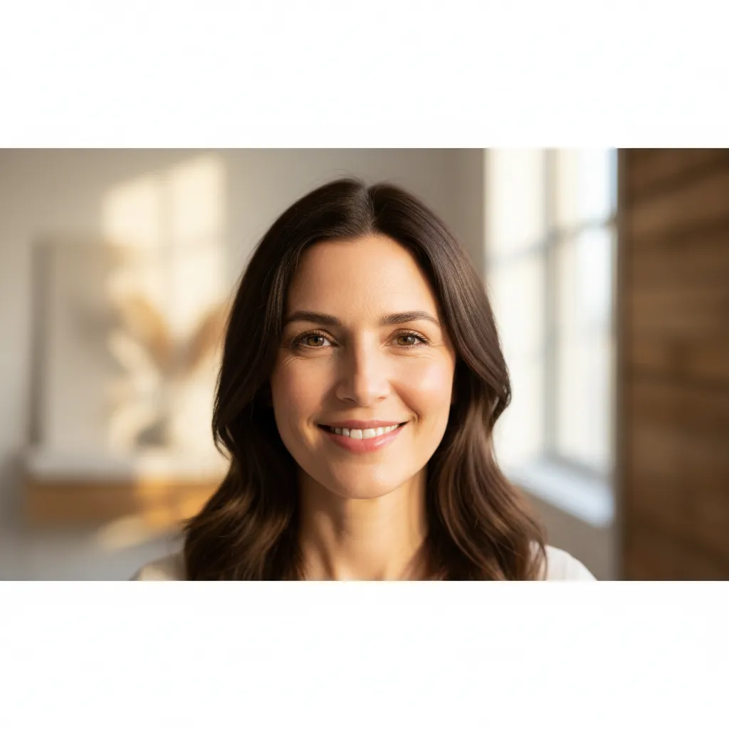 Woman with refreshed under-eye area after PRF EZ Gel treatment at Allen Medical Aesthetics